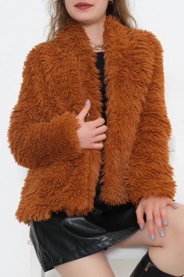 Peluş Mont Kahve - 10413.127. resmi