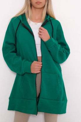 Kapşonlu Sweat Yeşil - 9926.148. resmi