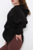 Kapşonlu Sweat Siyah - 9926.148. resmi
