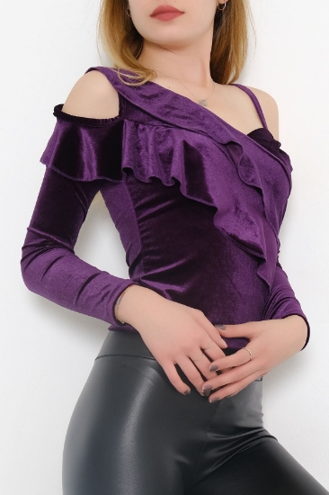 Изображение Kadife Bluz Mor - 3477.631.