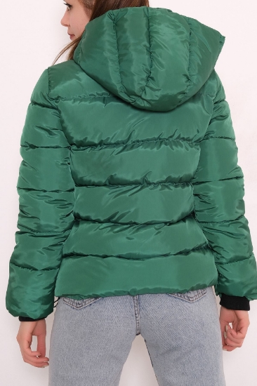 Изображение Kapşonlu Şişme Mont Yeşil - 2718.1555.