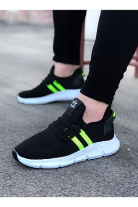  WG102 Siyah Yesil Erkek Spor Ayakkabı resmi