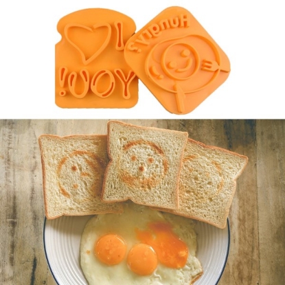 BUFFER® Sevimli Dekoratif Tost Damgası Tost Ekmeği Şekil Verici Damga resmi