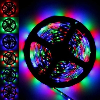 Изображение BUFFER® 5 mt 20 Fonksiyonlu Uzaktan Kumandalı RGB Gaming Led Şerit Işık